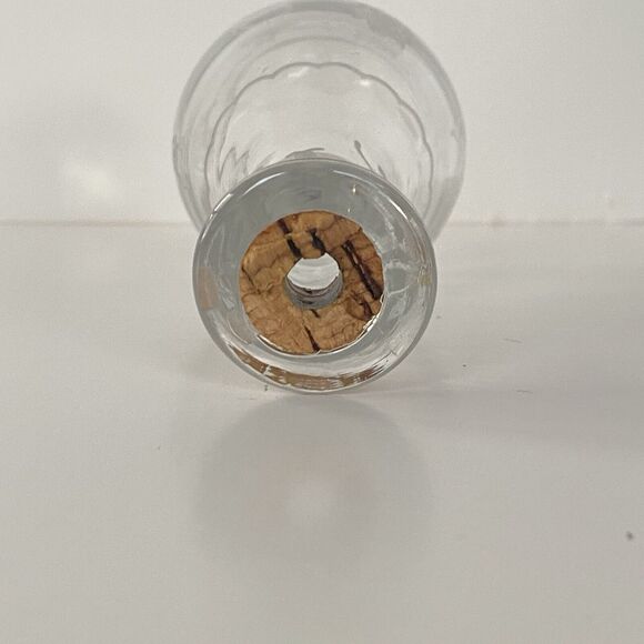 Vintage Heisey Glass Bitters Bottle with Circus Etch Lion Tamer 6" tall - Picture 6 of 16